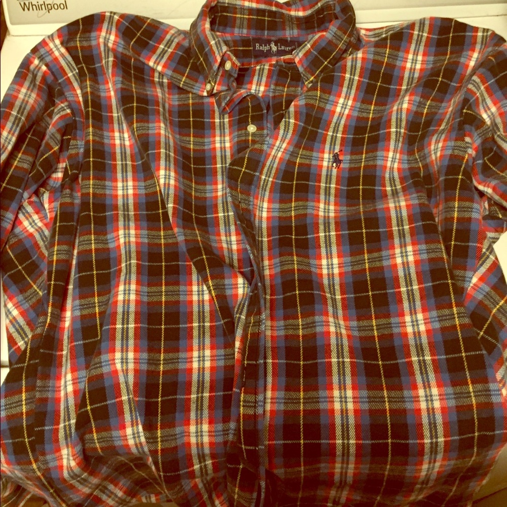 Long sleeve polo Ralph Lauren button down size xxl